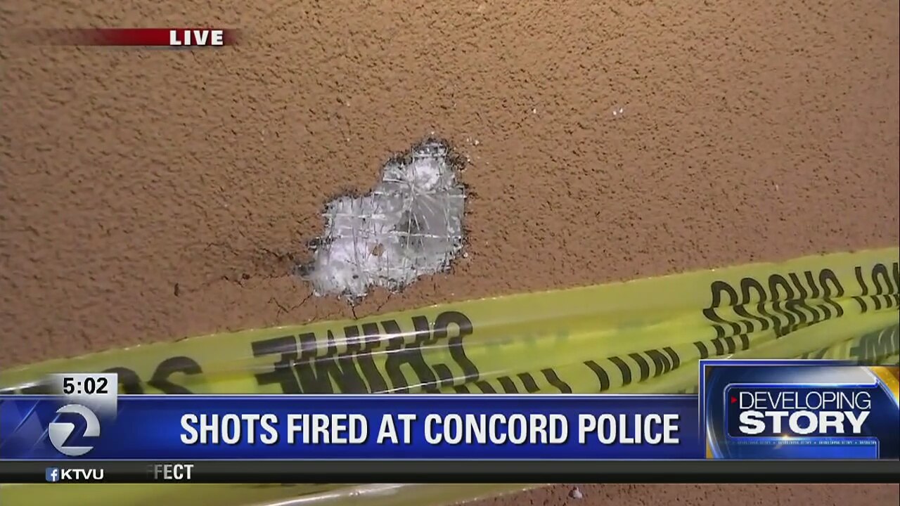 Shots fired outside Concord police headquarters