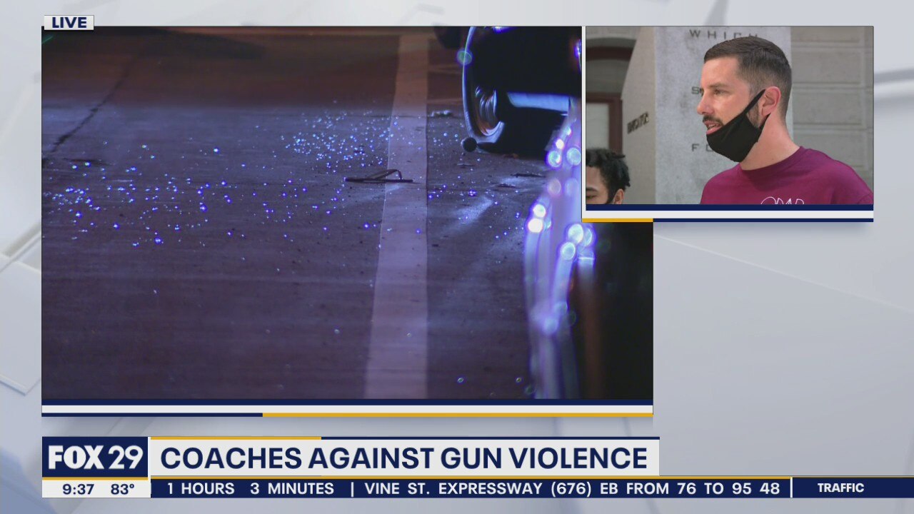 Coaches against Gun Violence holds a rally outside City Hall