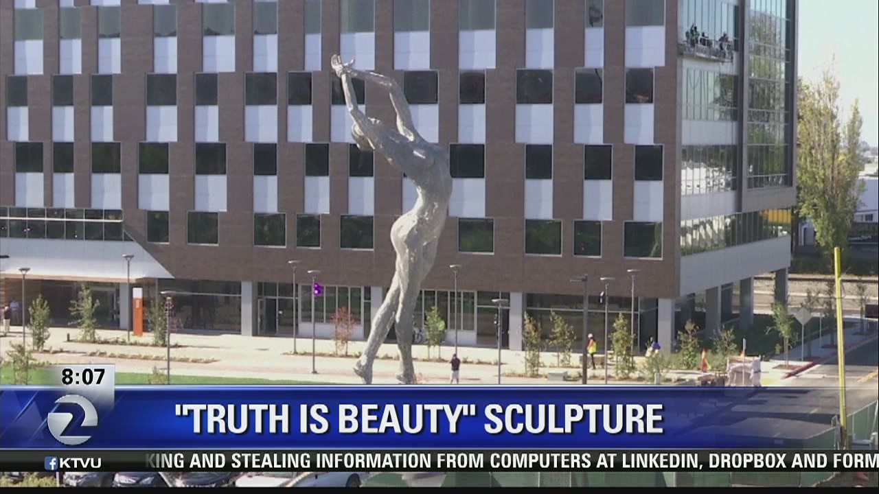 Sculpture of nude woman has mixed reactions