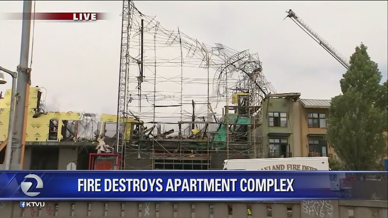 OAKLAND: Fire destroys apartment complex