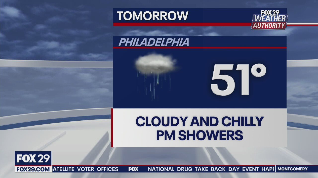 Weather Authority: Chilly, gloomy Sunday with p.m. rain showers