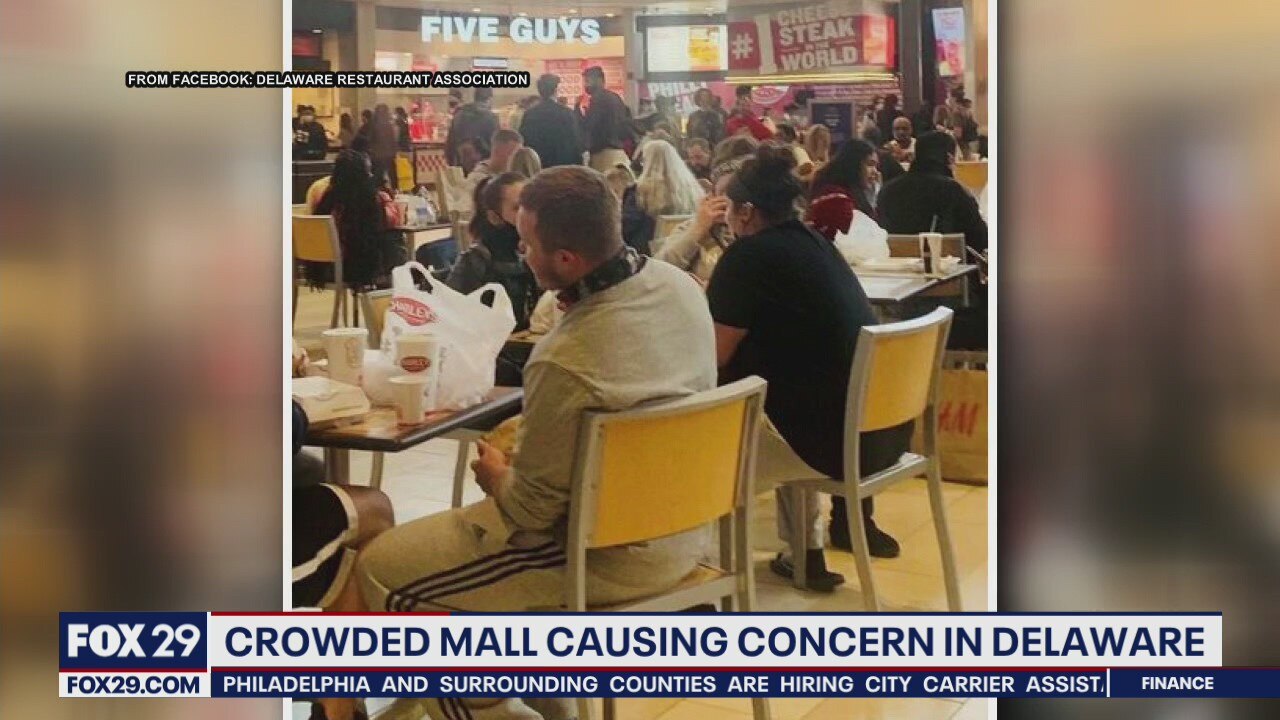 Health officials respond to photos of large crowds at Christiana Mall
