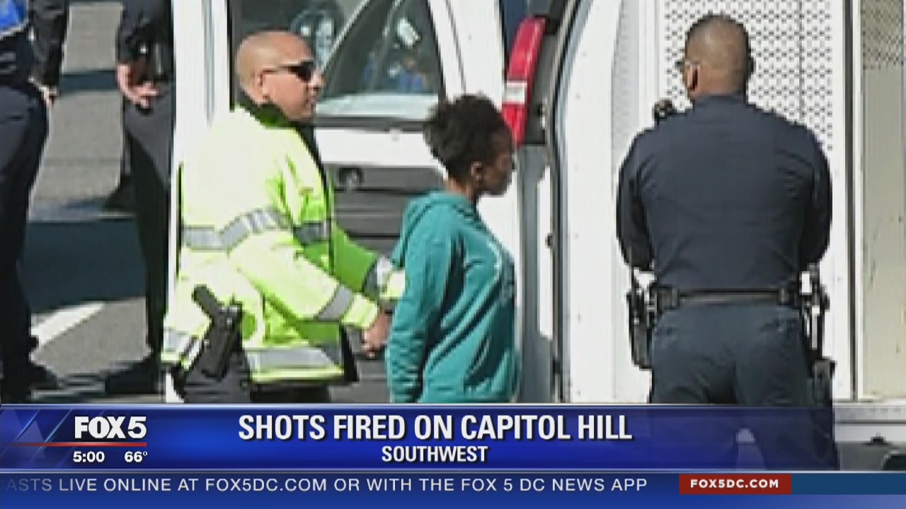 Woman taken in custody after shots fired near US Capitol; no injuries