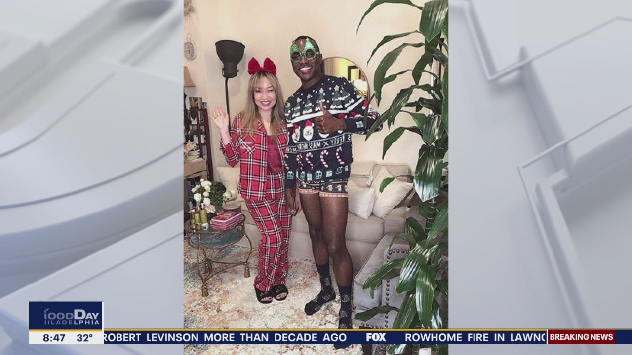 Spreading holiday cheer in festive and fun pajamas