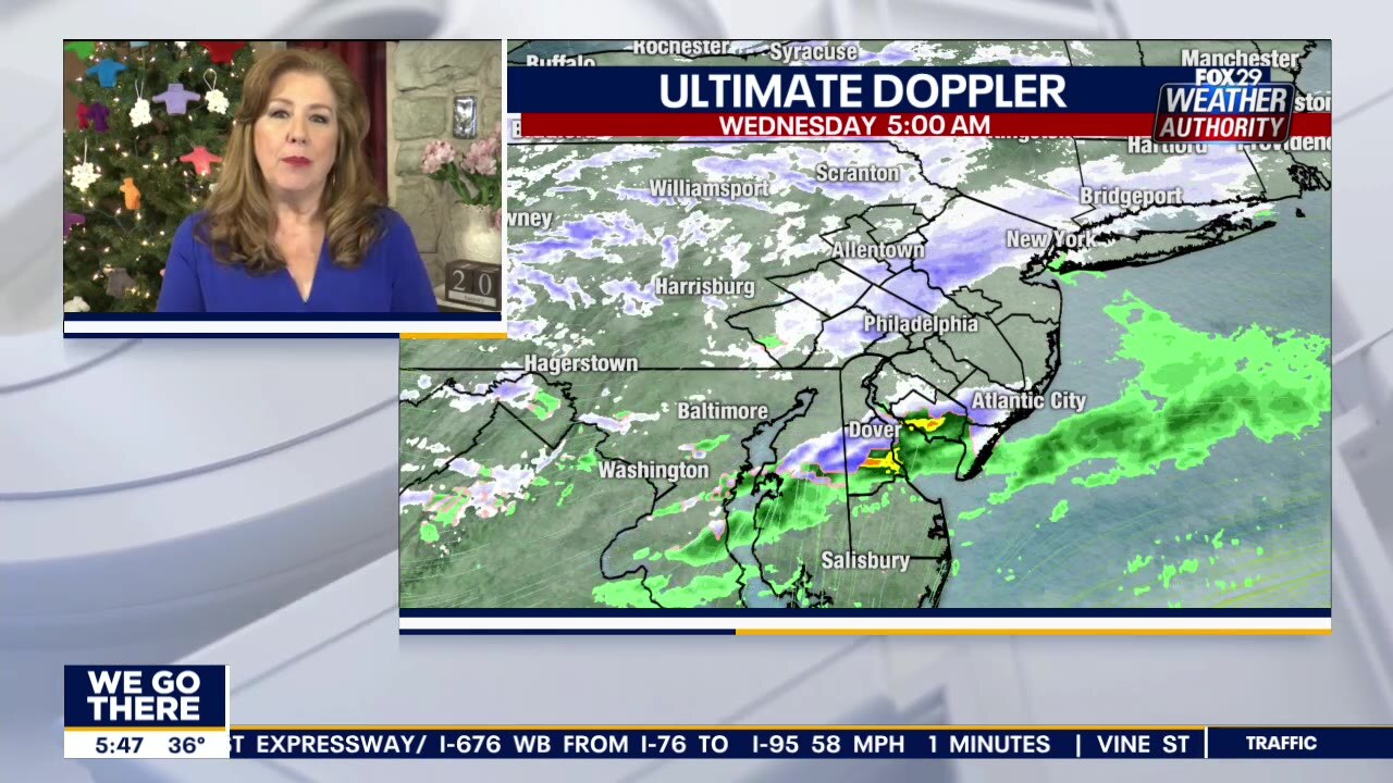 Weather Authority: a.m. flurries leads to mostly sunny Wednesday