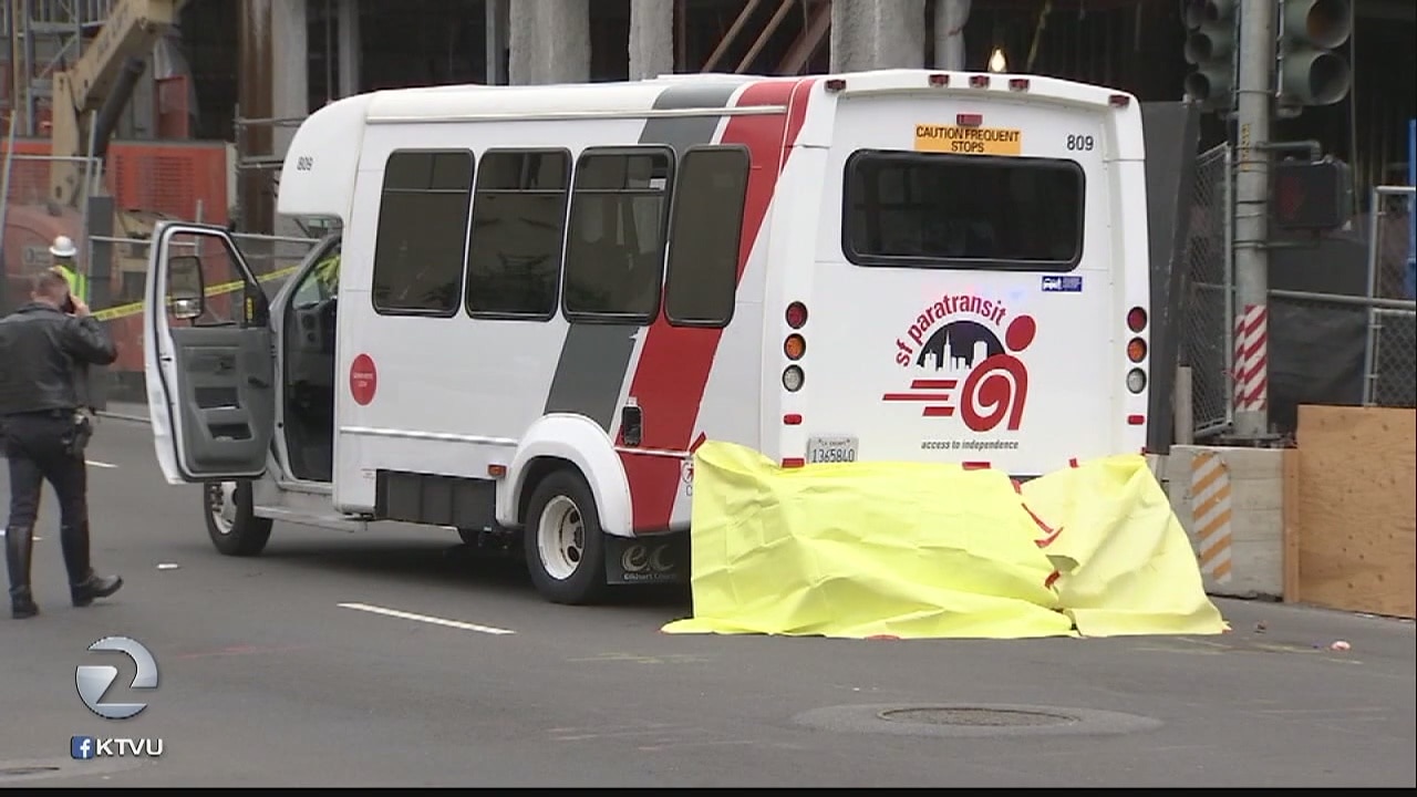 Woman struck, killed by paratransit bus