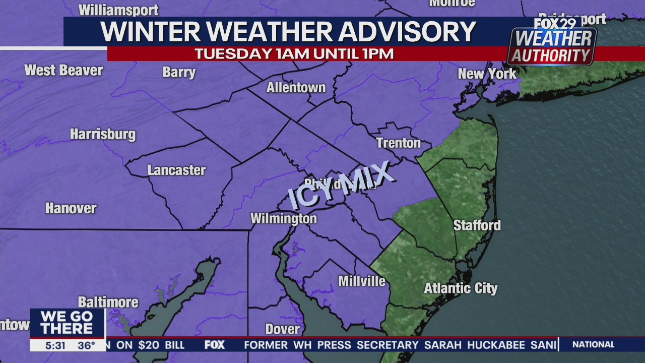 FOX 29 Weather Authority: 7-Day Forecast (Monday update)
