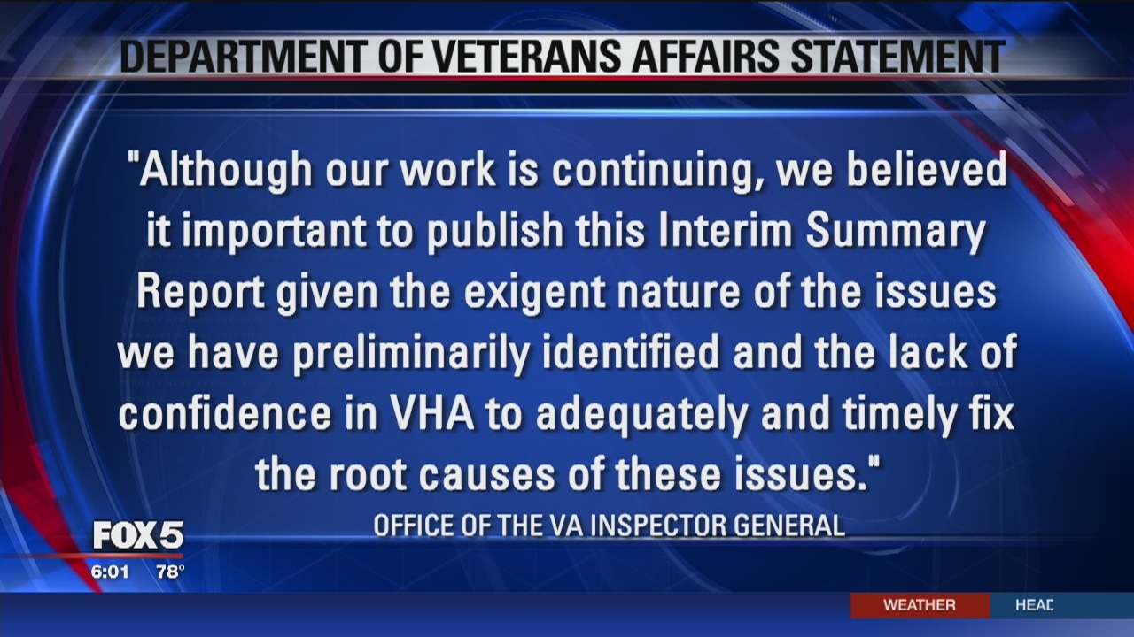 Report: Patients being put at risk at VA hospital in DC