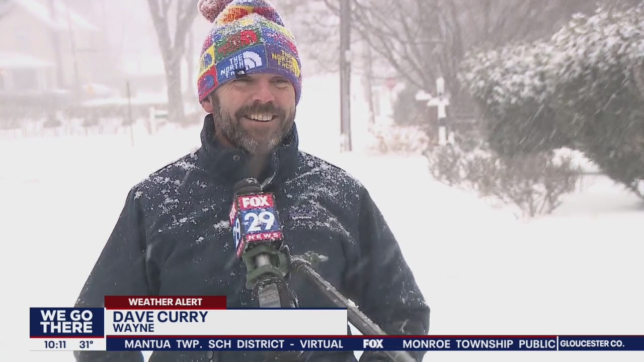 Delaware County residents enjoy snow day
