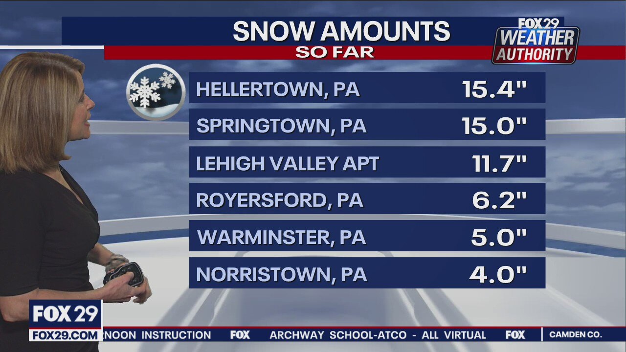 Sleet transitions back to snow for most of the area as nor?easter moves through