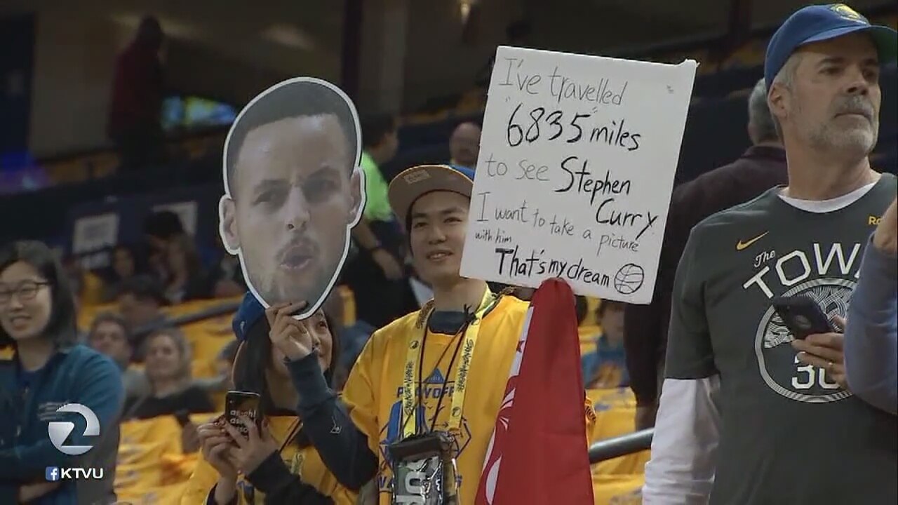 Warriors are in the playoffs and everyone's excited