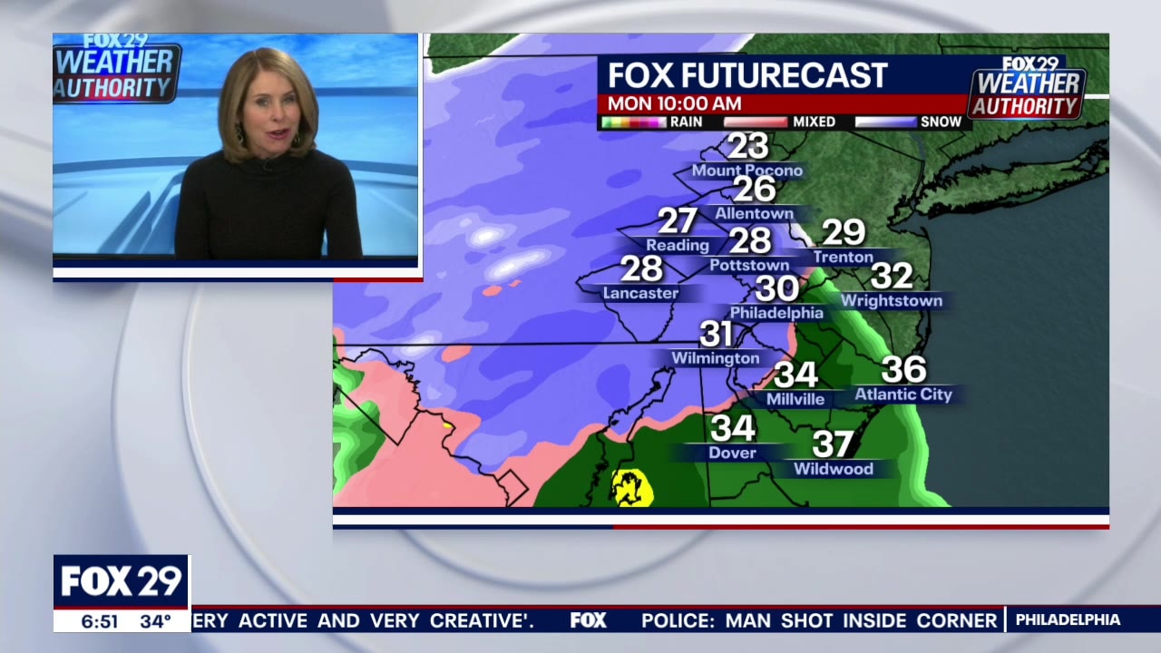 Weather Authority: Morning snow changes to rain on Monday
