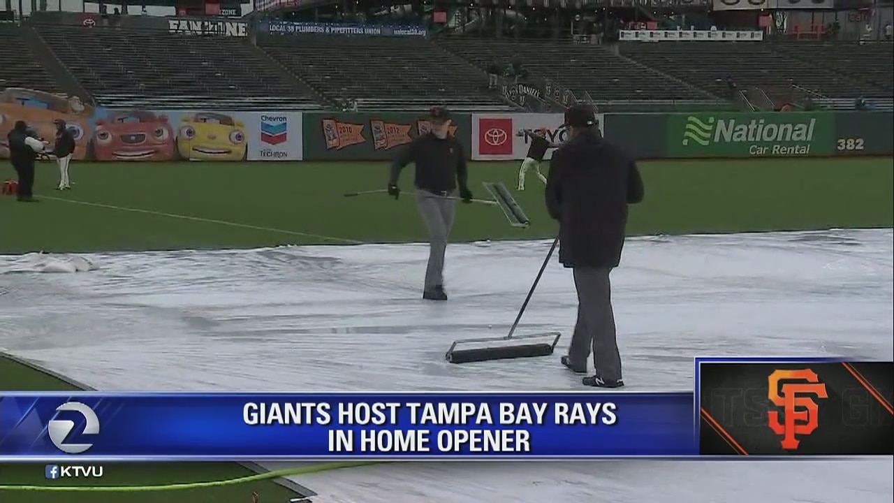 Giants host Rays in home opener