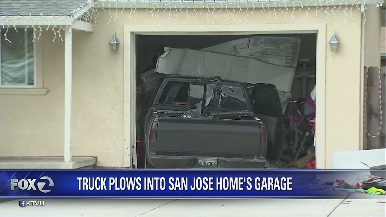 Truck crashes into San Jose home