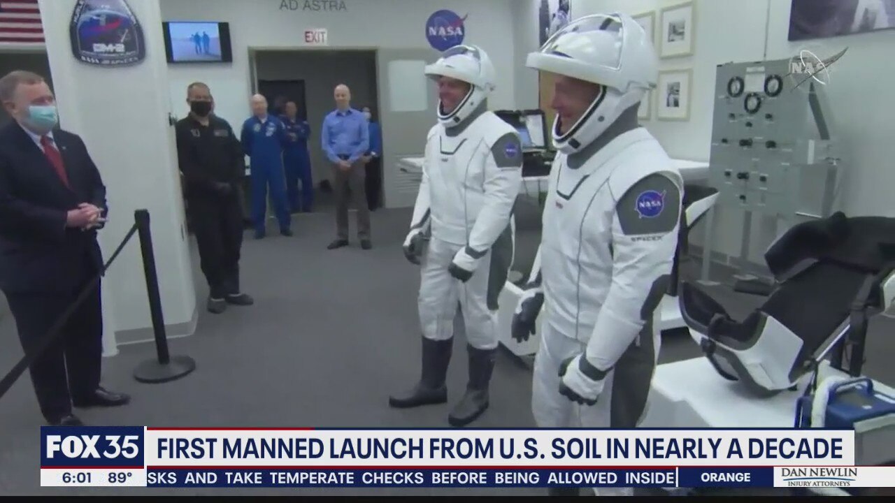 First manned launch on U.S. soil in nine years is a success