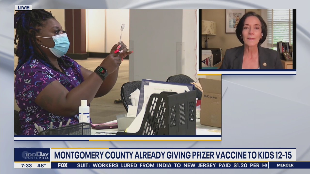 Montgomery County is giving out Pfizer vaccine to kids 12-15 before CDC regulations