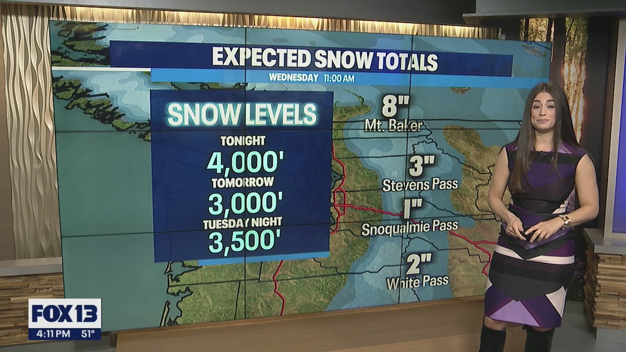 Mountain passes expected to see some snow this week | FOX 13 Seattle