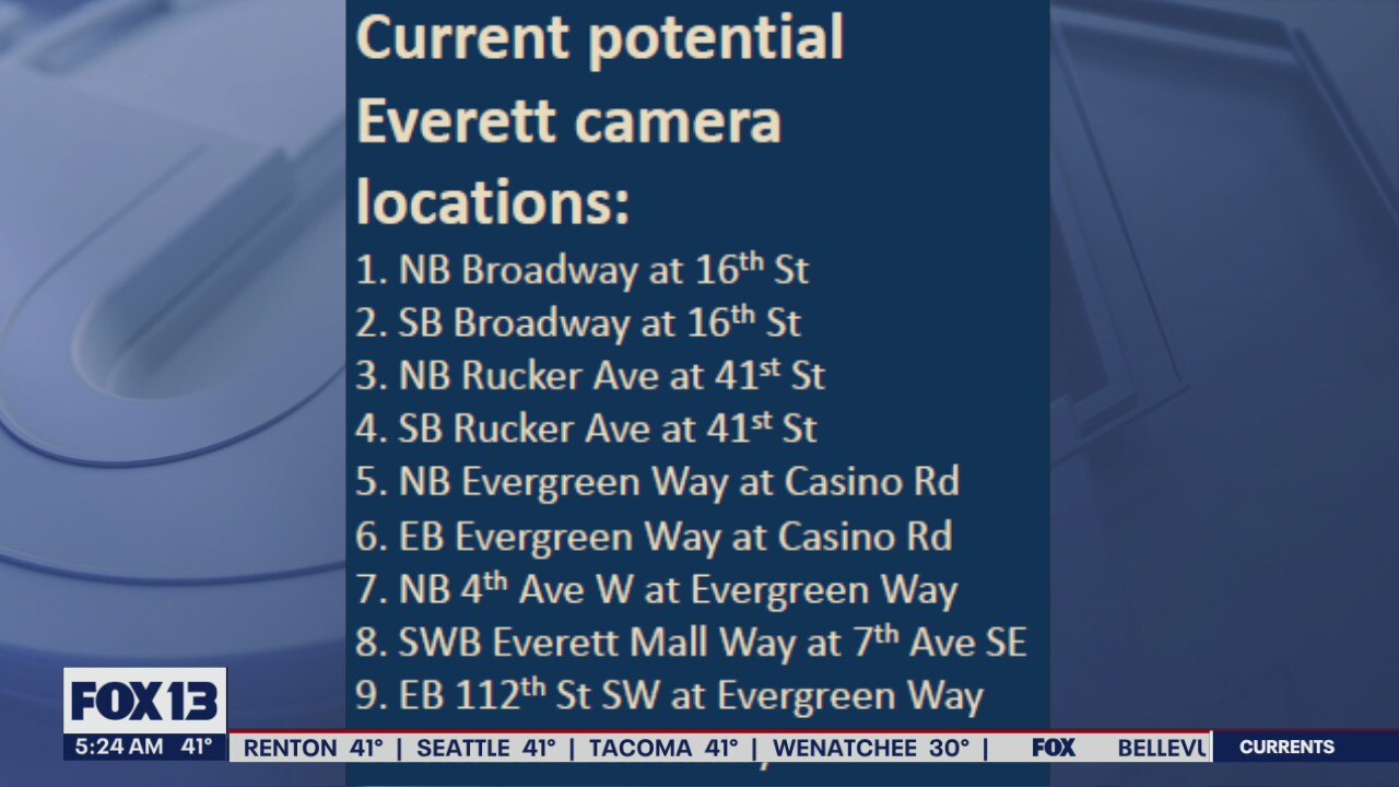 Everett considers adding traffic cameras