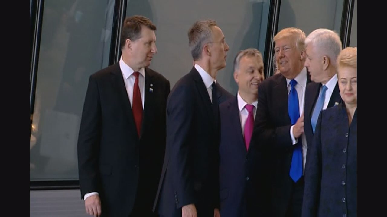 Trump pushes aside Montenegro leader -- who calls it natural
