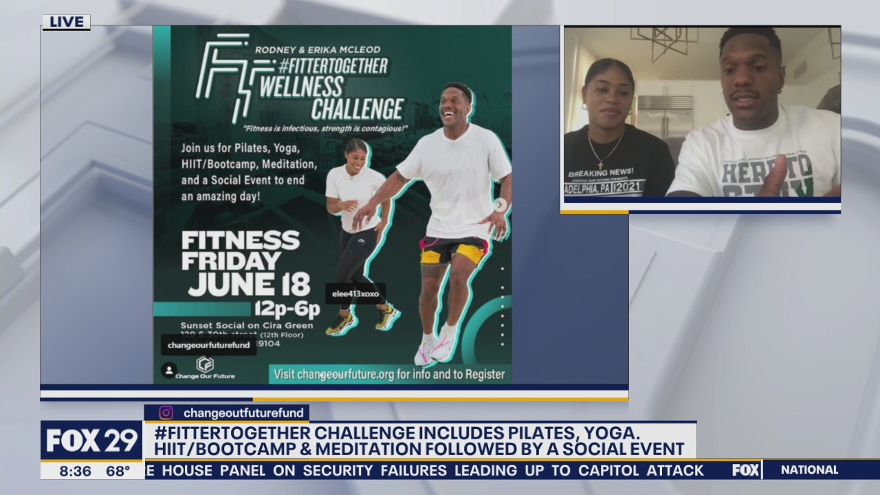 Eagles safety Rodney McLeod and wife Erika host #FitterTogether Wellness Challenge Friday