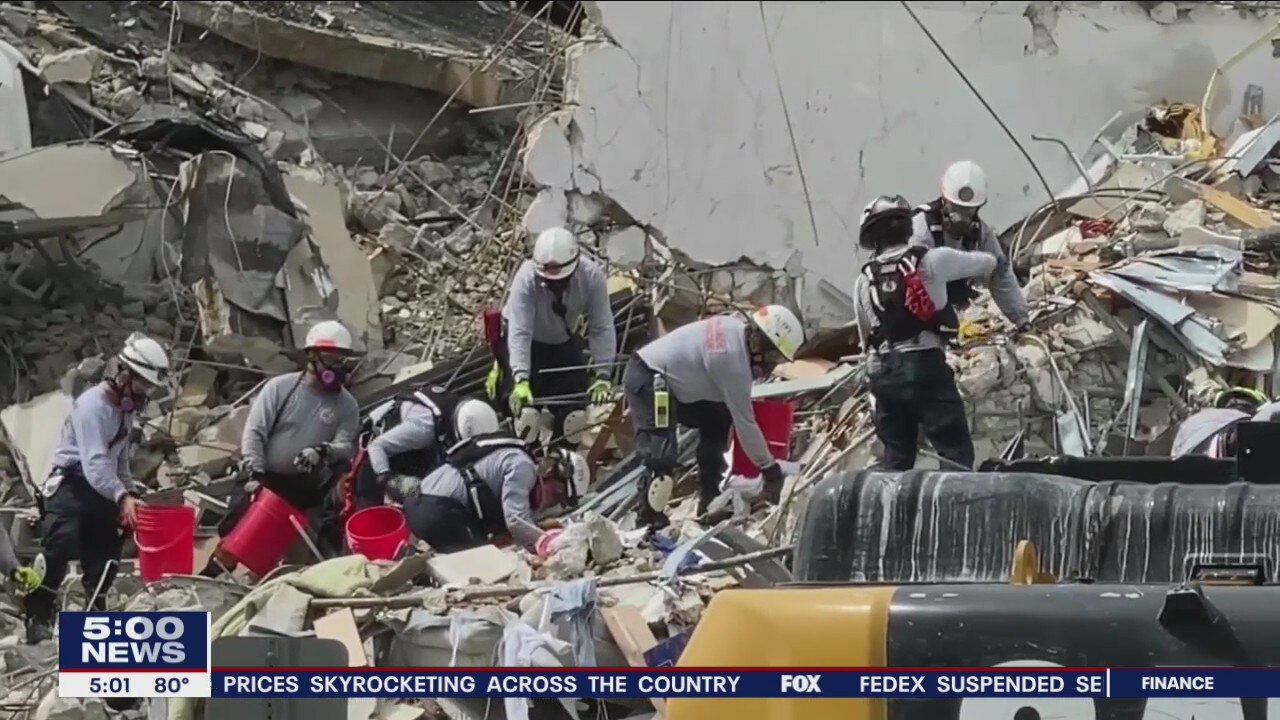 Miami-area condo collapse: At least 4 dead, 159 missing as search continues