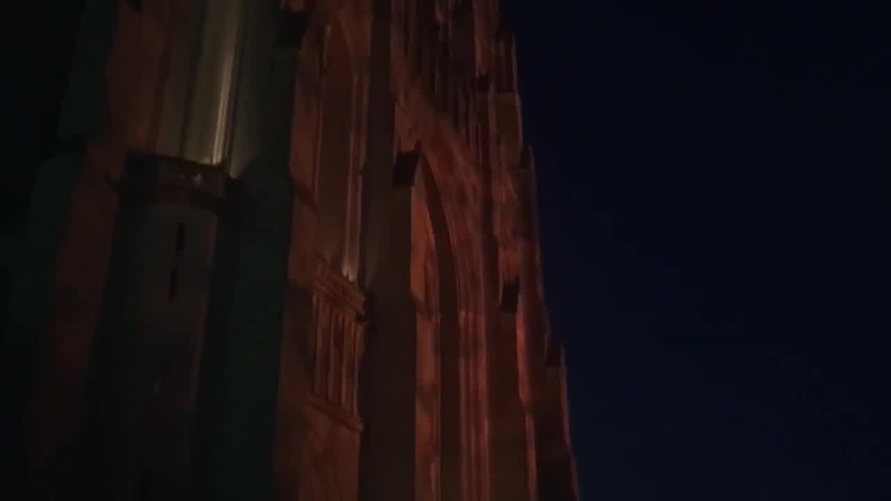 National Cathedral turns orange, bells ring for gun violence victims