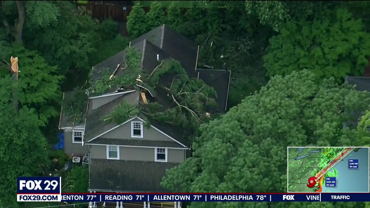 Severe thunderstorms cause downed trees, power outages in Radnor