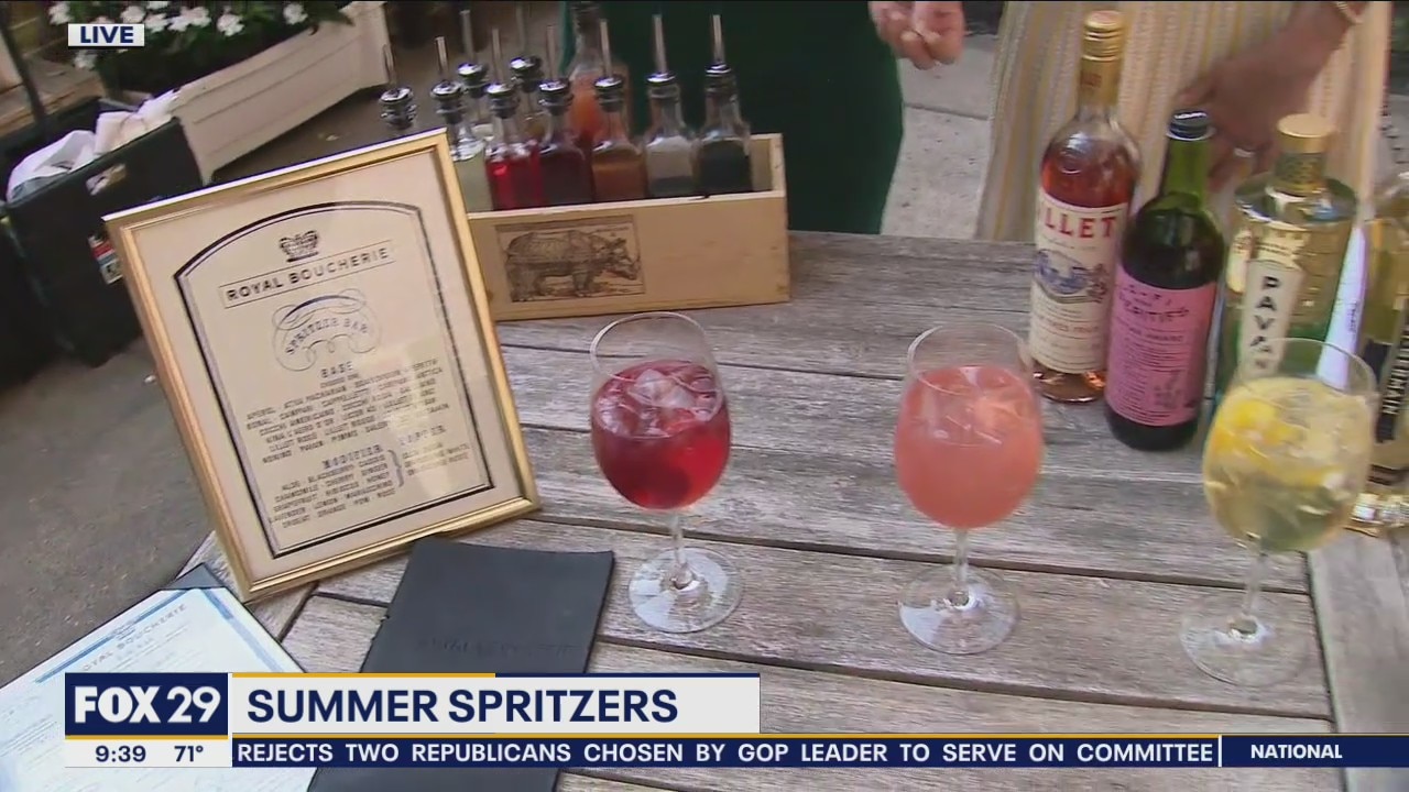 Karen samples some summer spritzers