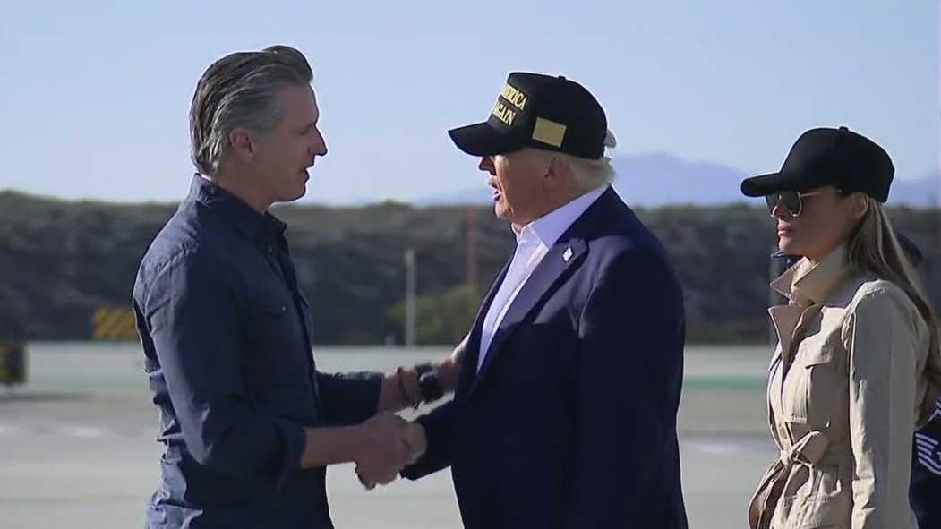 Trump vows to help LA after touring wildfire zone