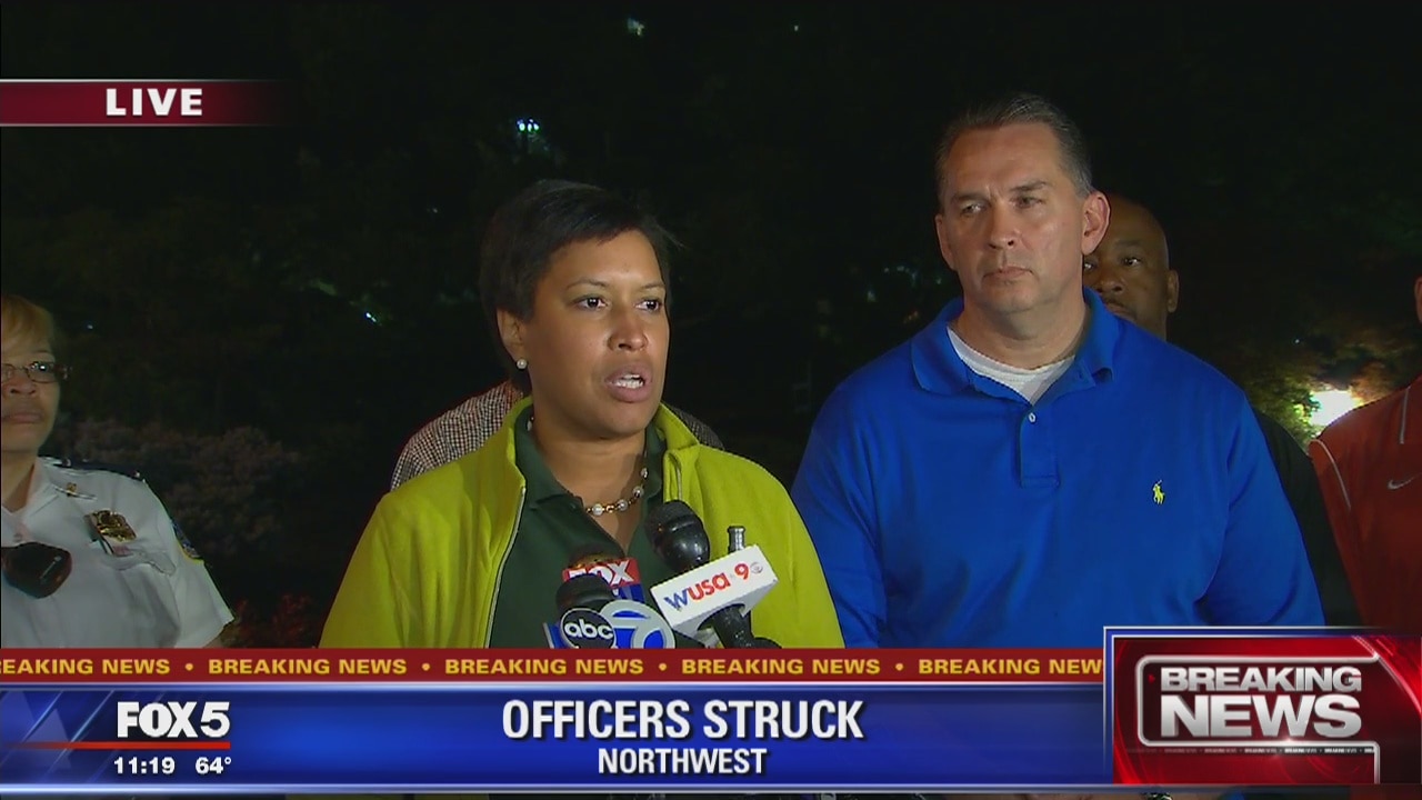 DC officials provide update on officers struck by truck in Adams Morgan