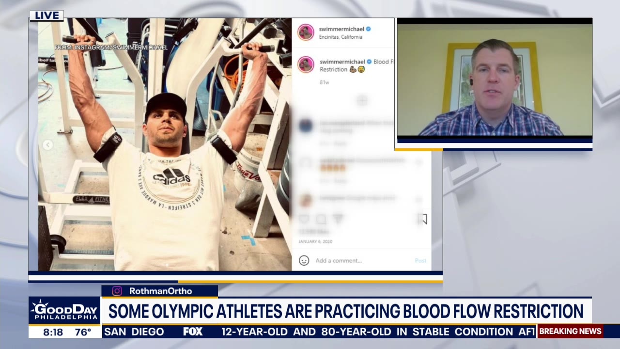 Olympic athletes using tourniquets to restrict blood flow, increase energy