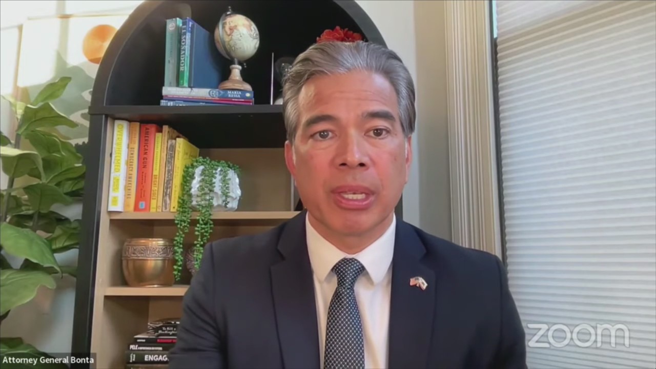California AG Rob Bonta holds news conference on DOGE