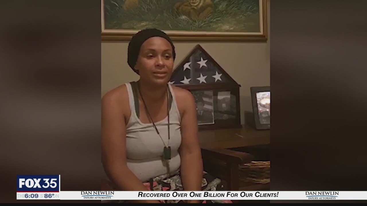 Veteran's widow talks about surprise visit from sheriff