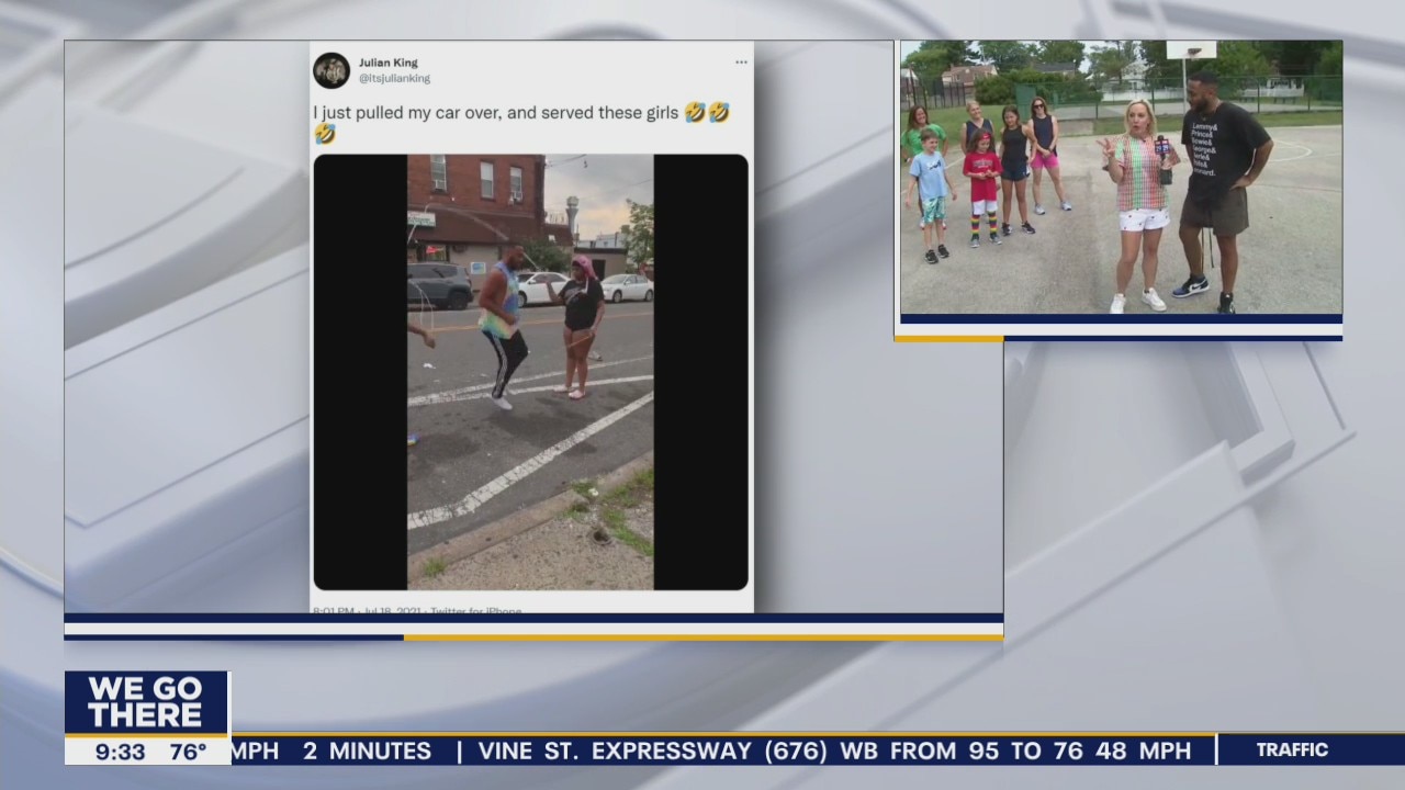 Viral sensations teaches Jenn how to double dutch