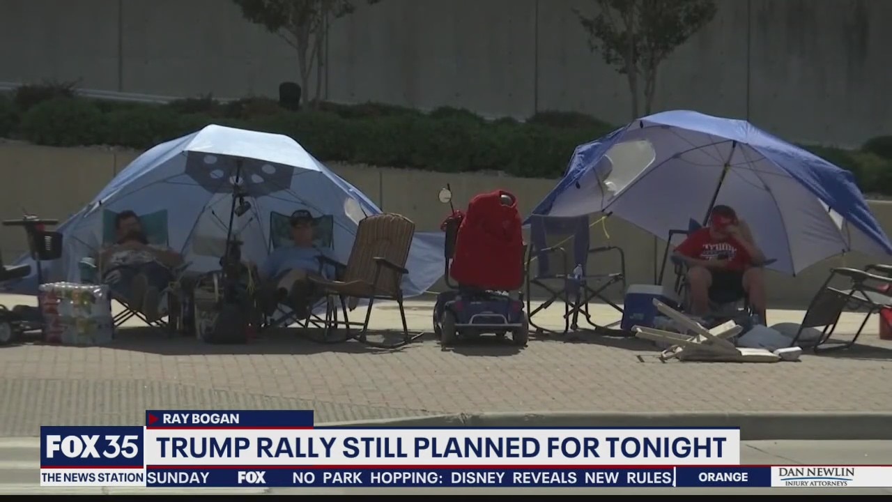 Pres. Trump rally still planned for Saturday night