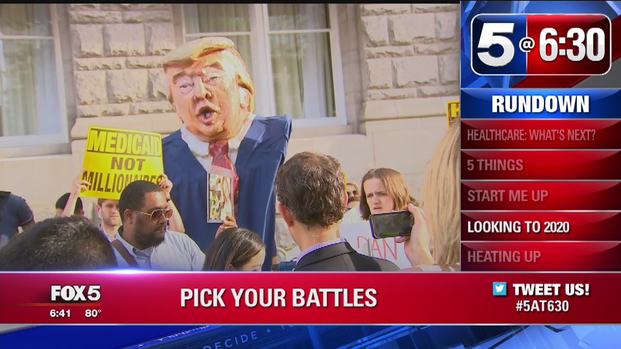 Protest held outside Trump fundraiser at Trump International Hotel in DC