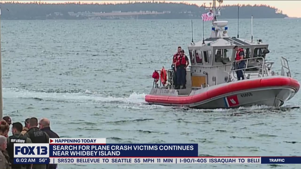 1 dead, 9 'unaccounted for' following plane crash near Whidbey Island, WA