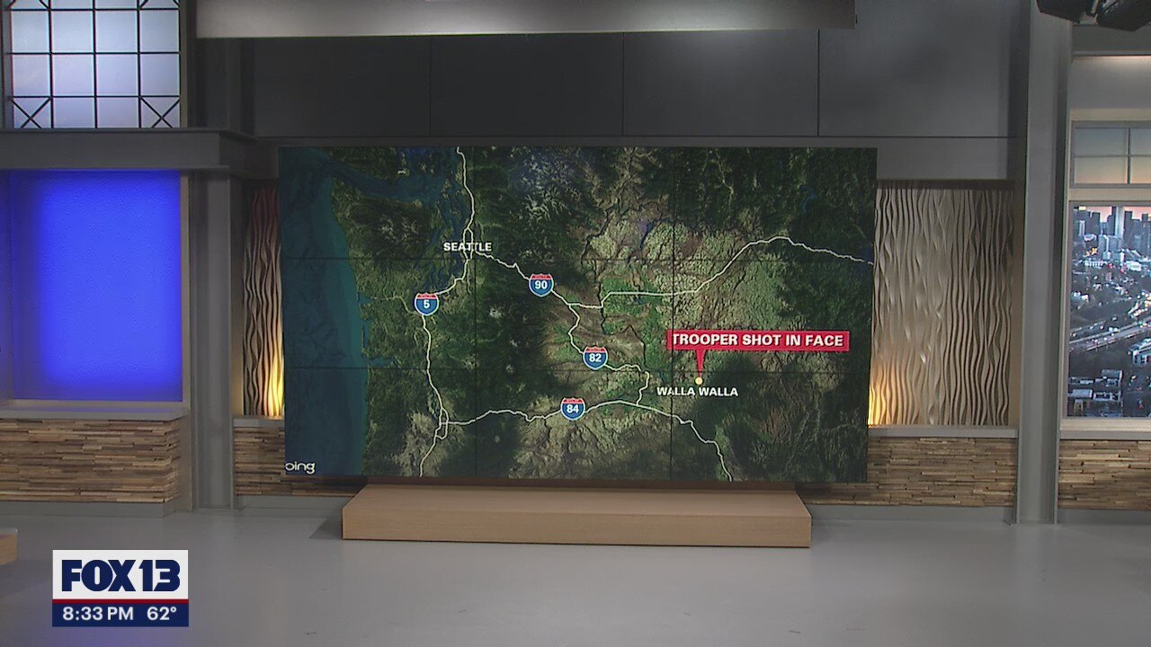 WSP Trooper shot in the face during encounter with suspect | FOX 13 Seattle