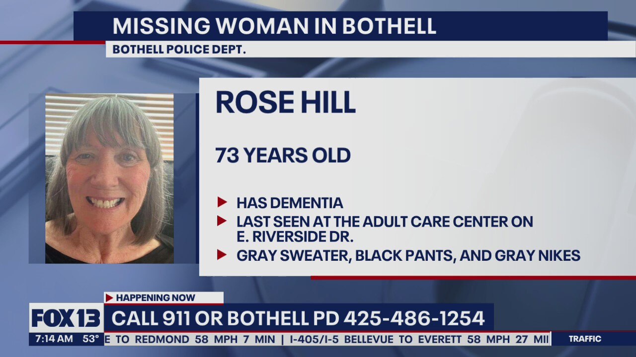Bothell Police searching for missing woman with dementia | FOX 13 Seattle