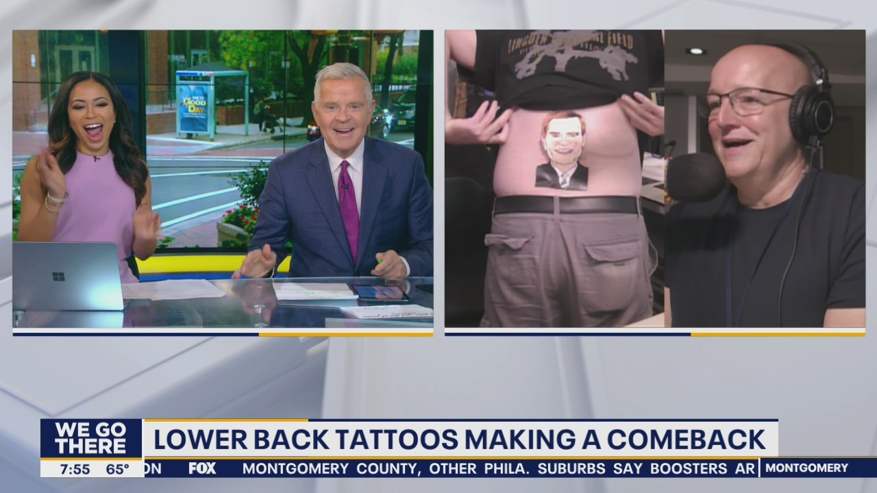 Lower back tattoos making a comeback