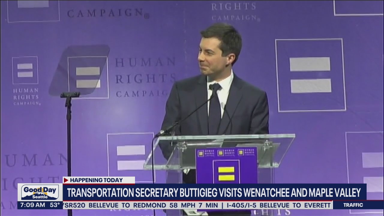 Transportation Secretary Buttigieg visits Wenatchee and Maple Valley