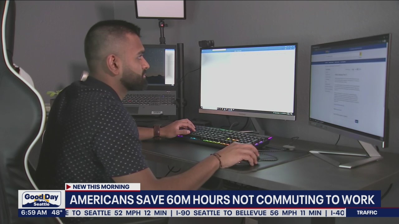 Americans save 60 million hours not commuting to work