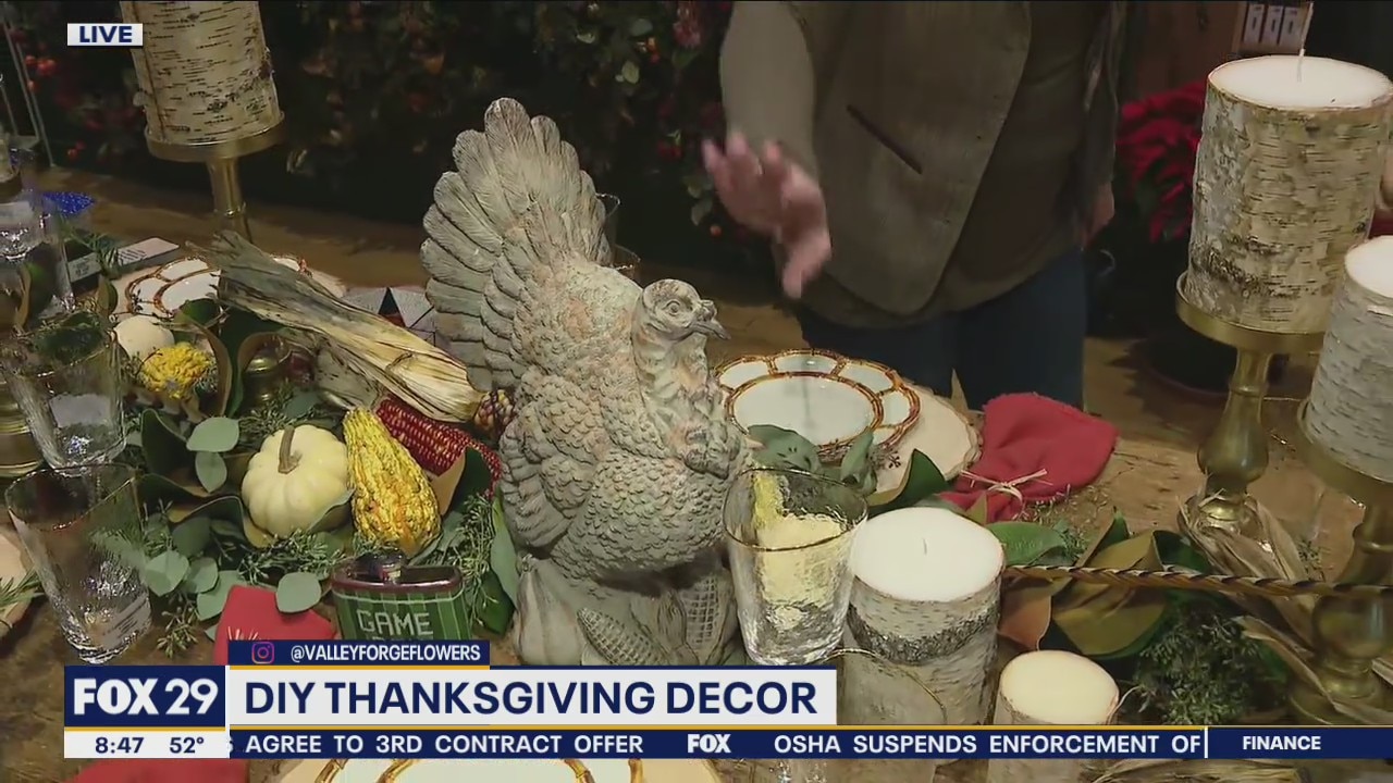 Do it yourself Thanksgiving table settings and decorations