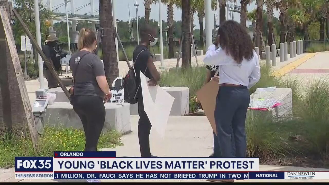 Young 'Black Lives Matter' protest