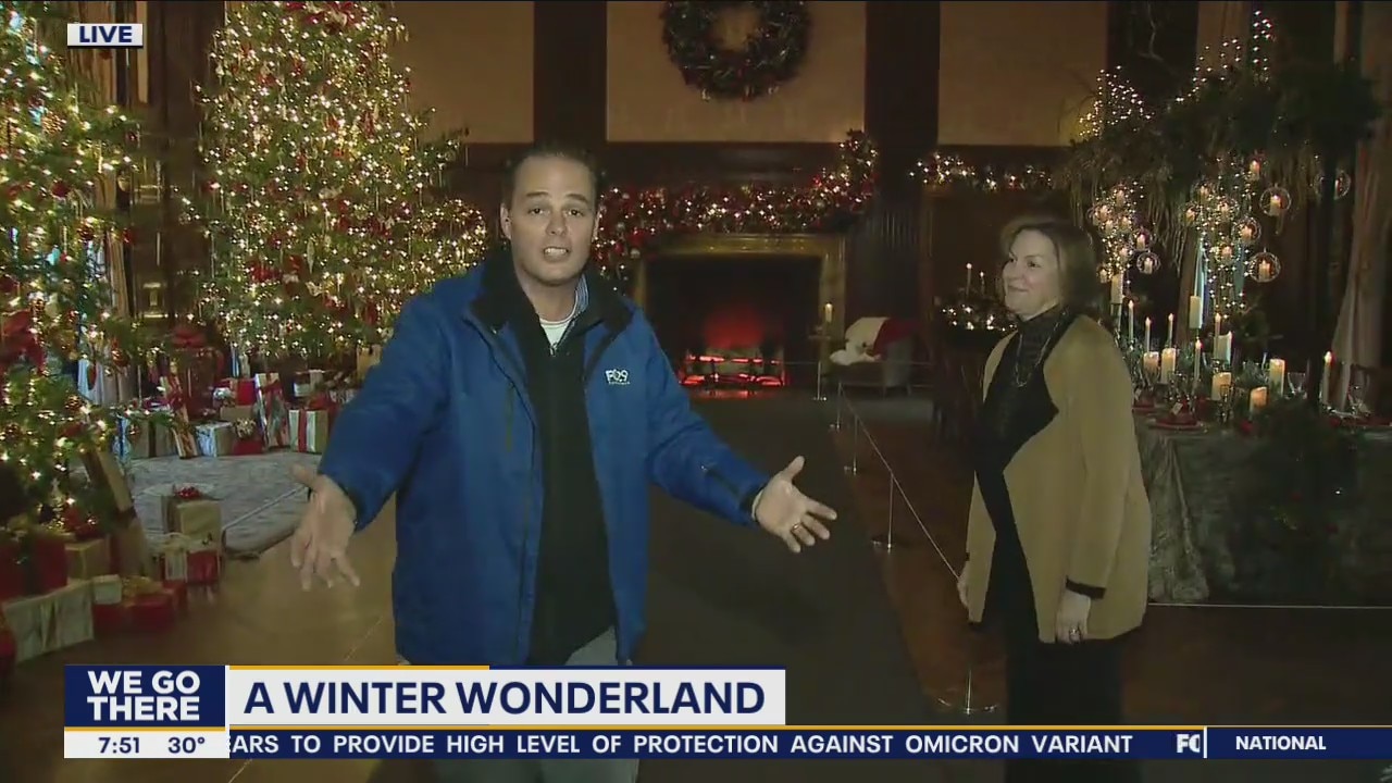 Longwood Gardens Christmas features fire and ice theme
