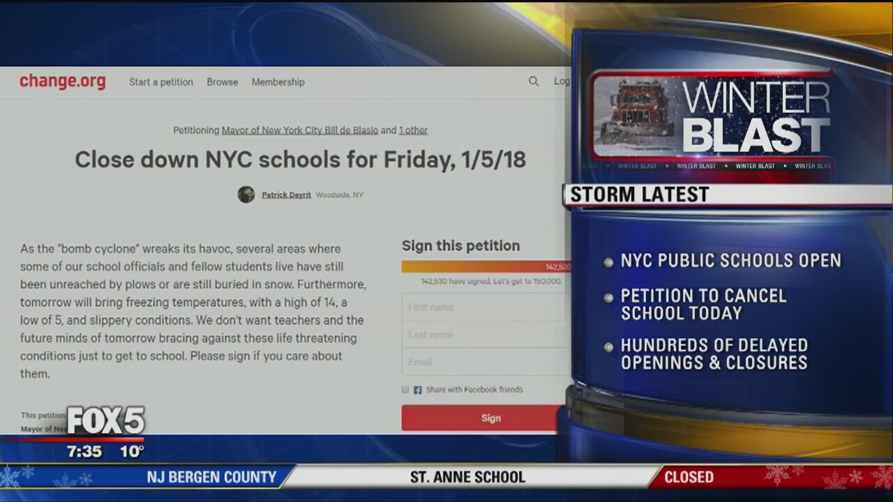 Should New York City schools have opened on Friday