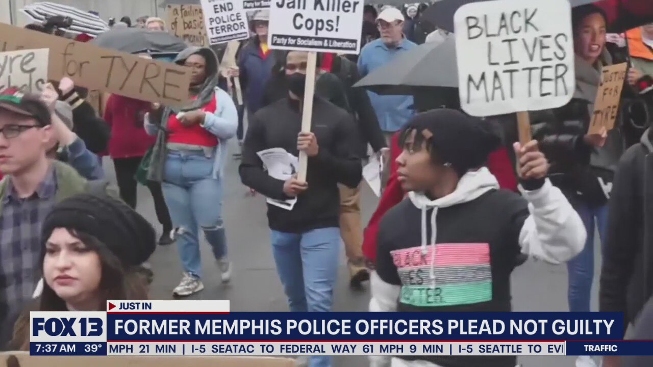 Former Memphis police officers plead not guilty in death of Tyre ...