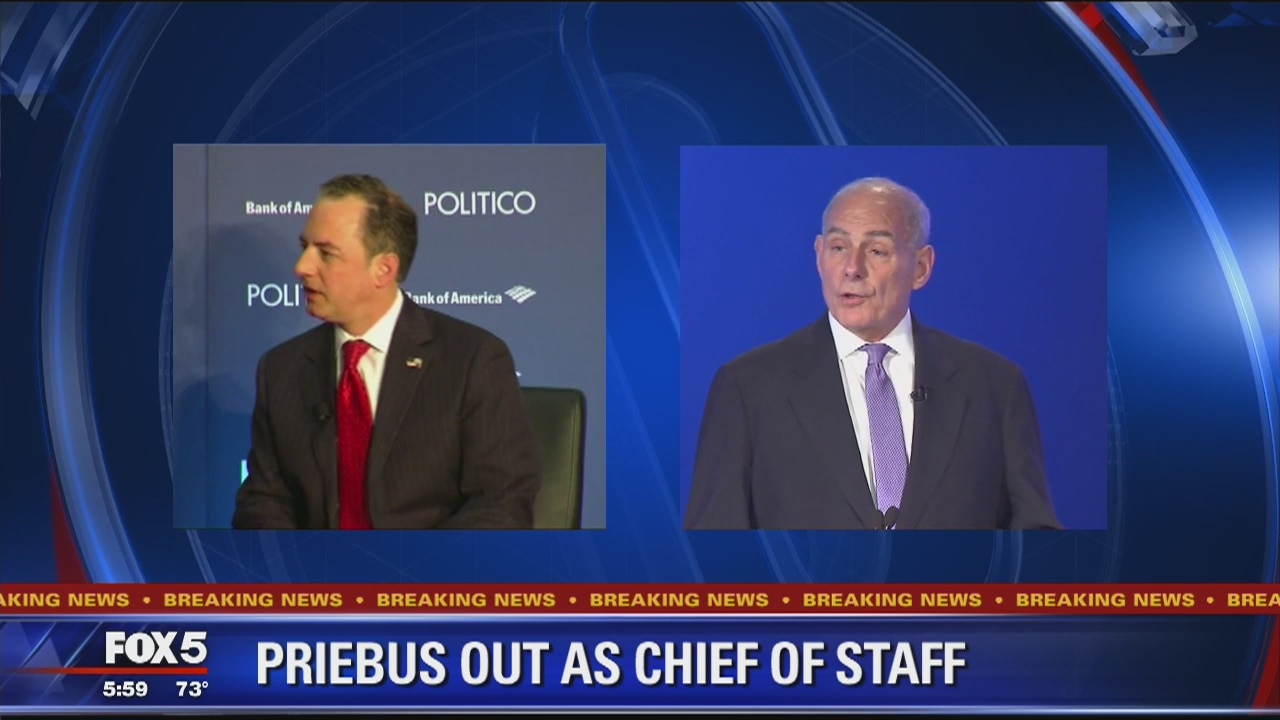 Trump names John Kelly as new chief of staff; Priebus out