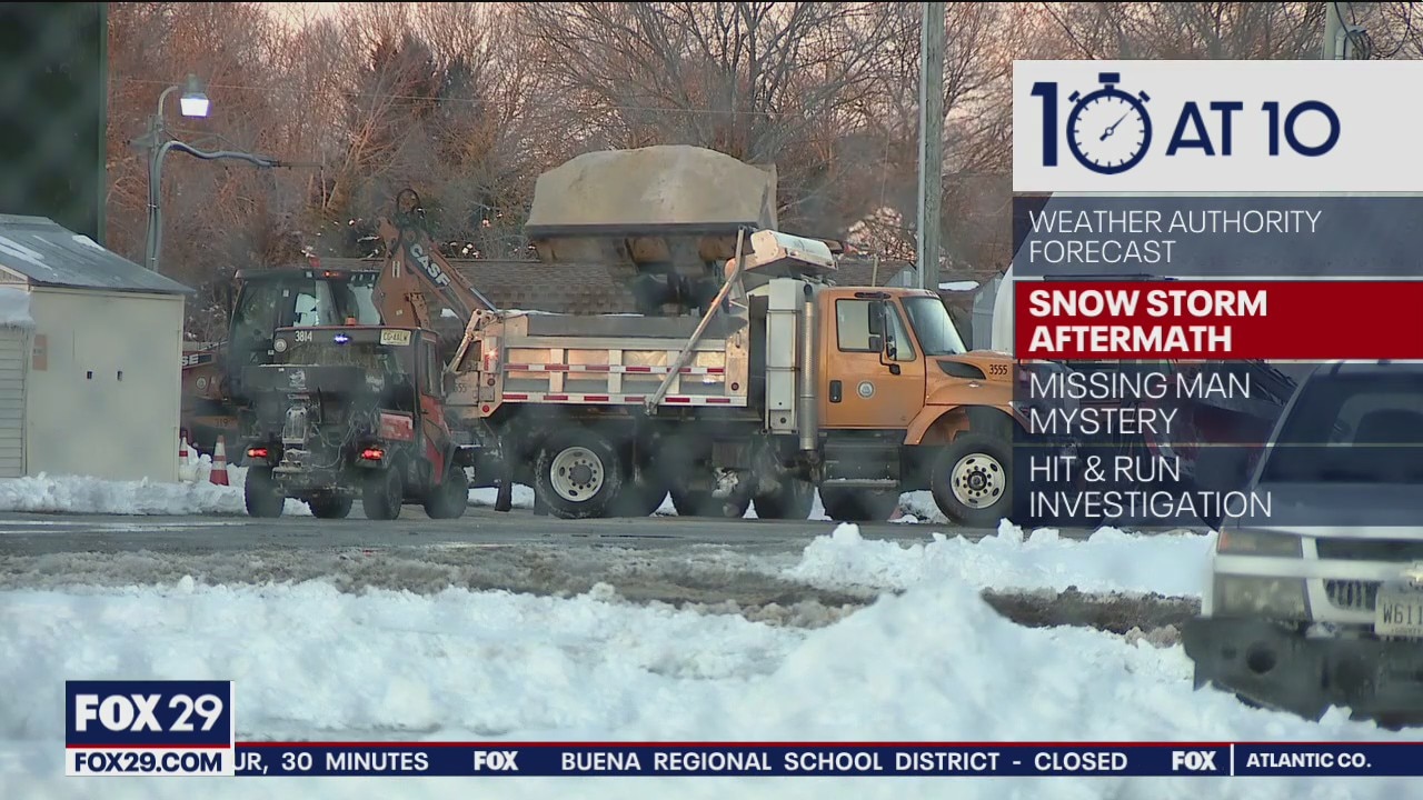 Snow clean up begins after parts of the region hammered by blizzard