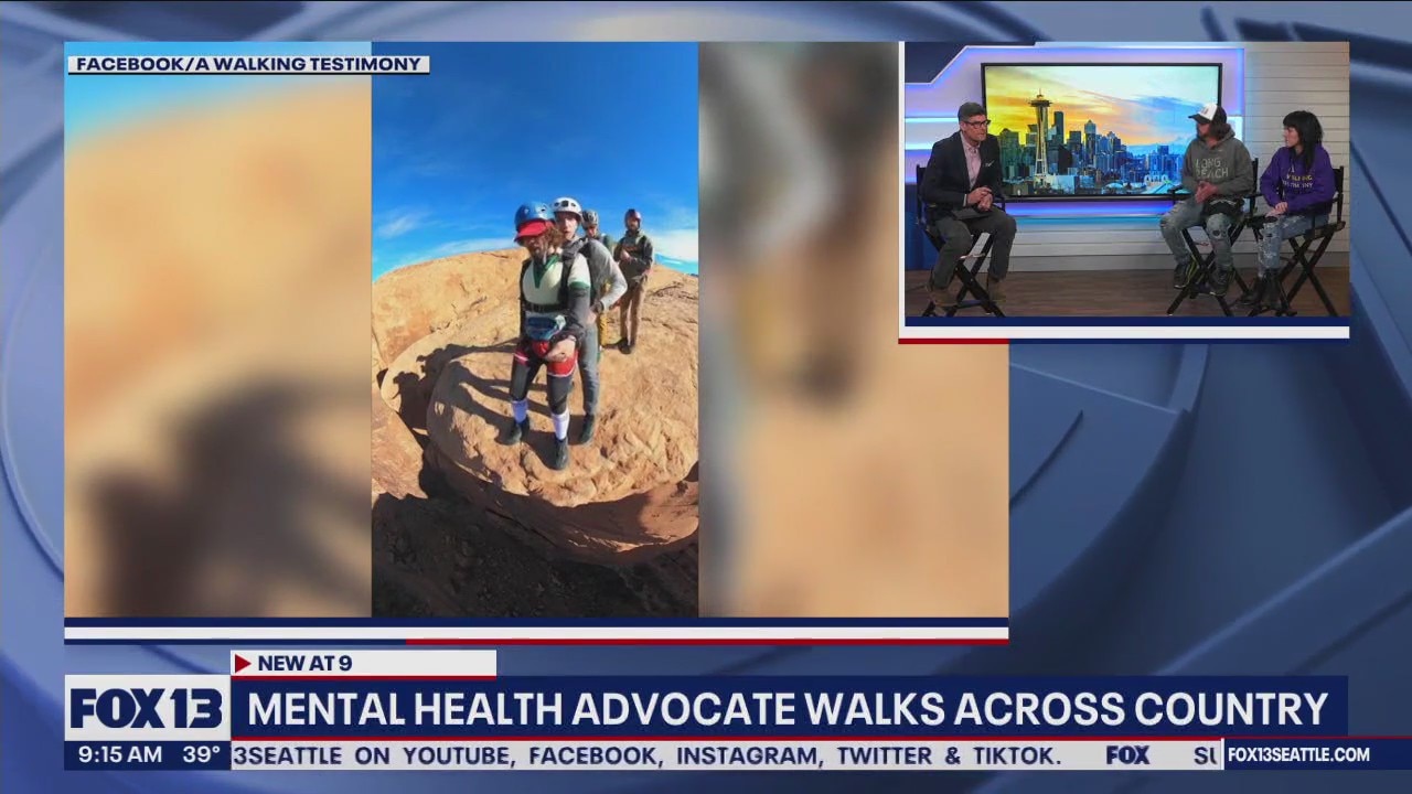 Mental health advocate walks across the country